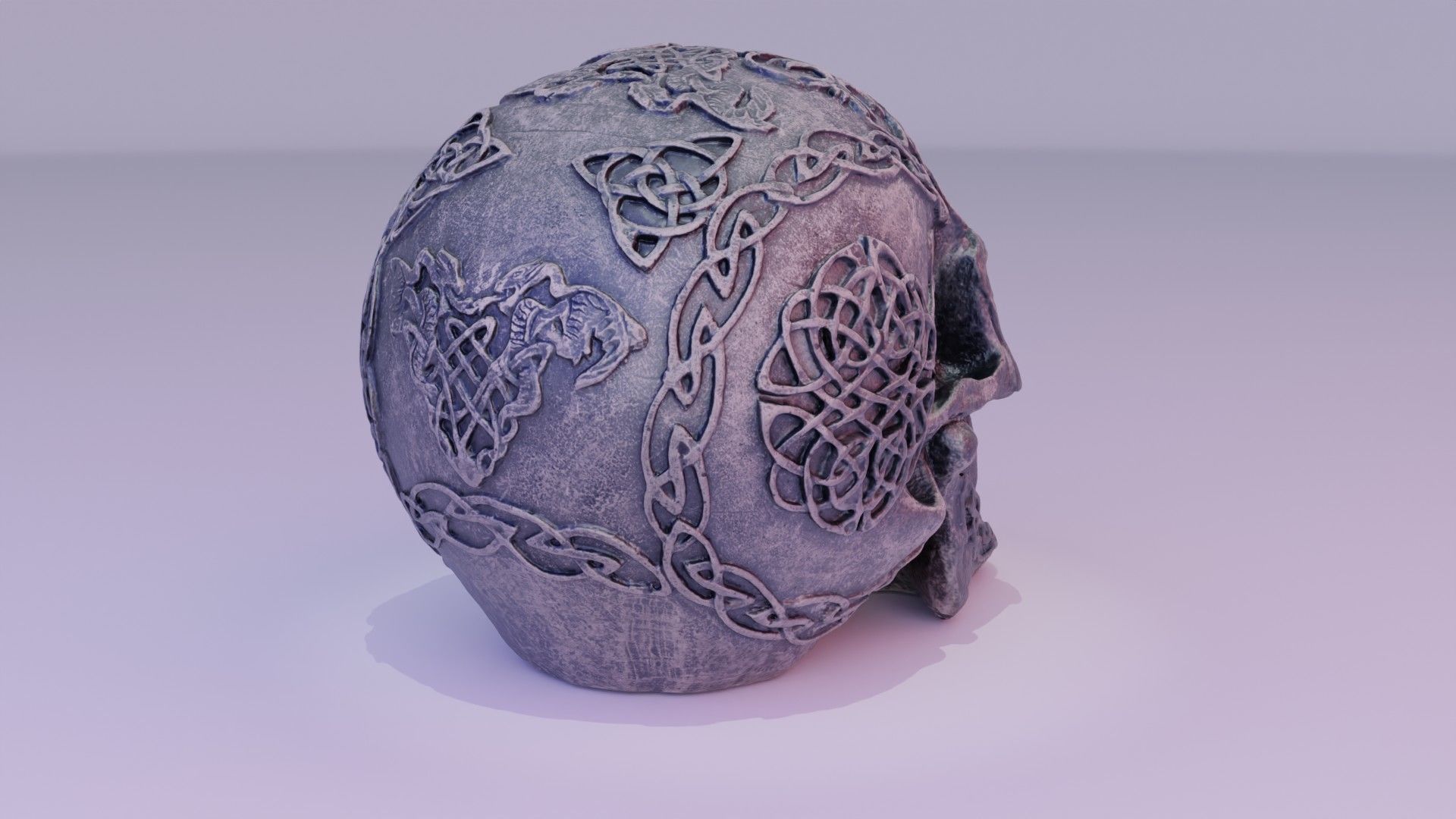 Celtic skull 02 high-poly 3D model_15