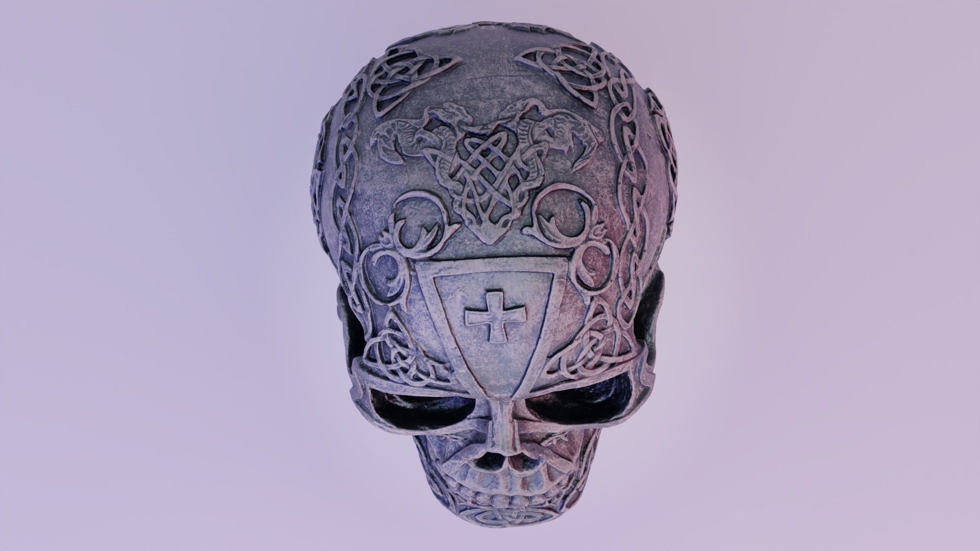 Celtic skull 02 high-poly 3D model_22