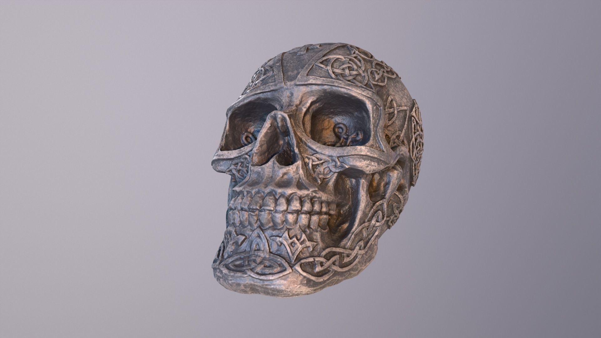 Celtic skull 02 high-poly 3D model_28