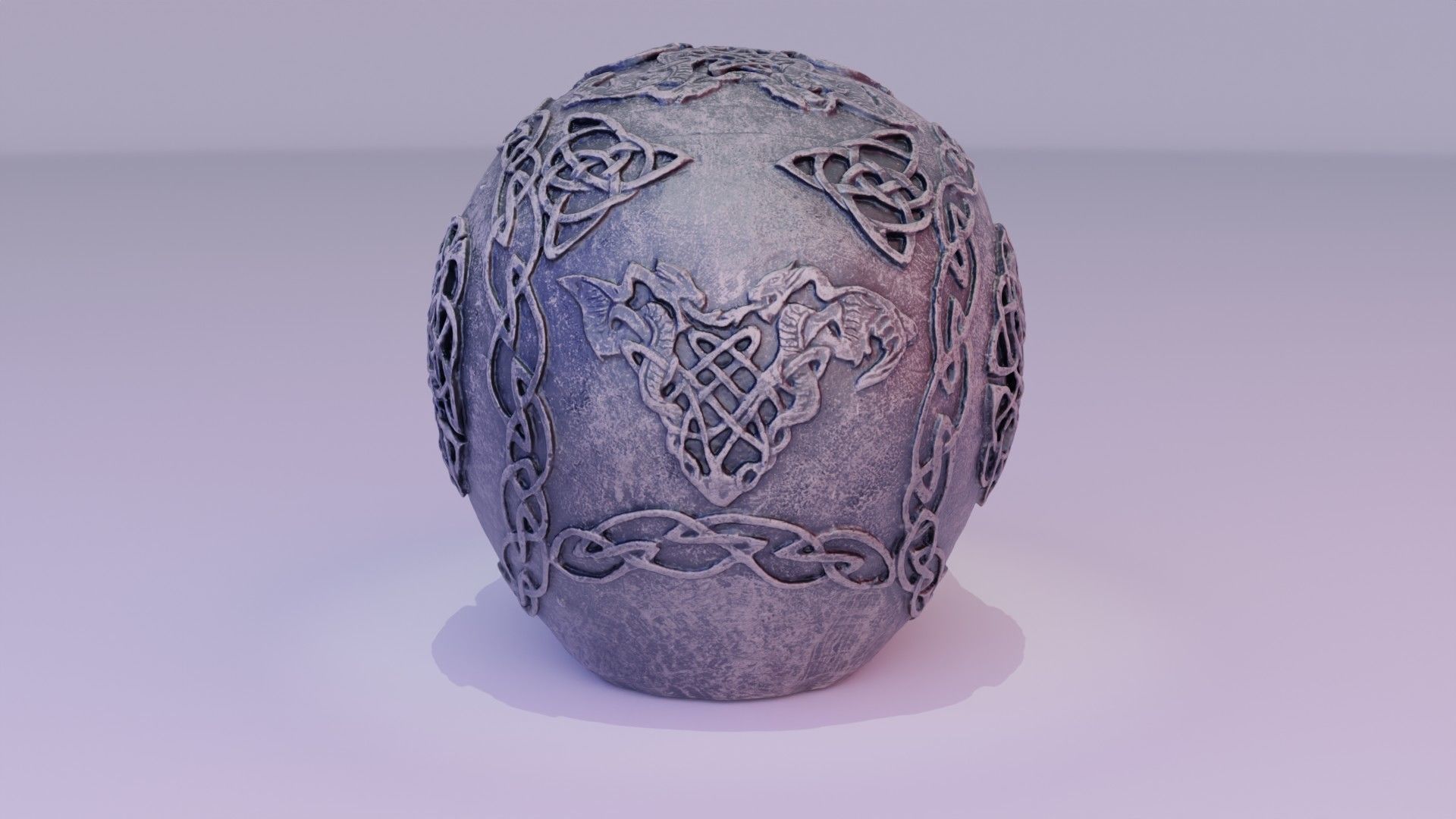 Celtic skull 02 high-poly 3D model_16