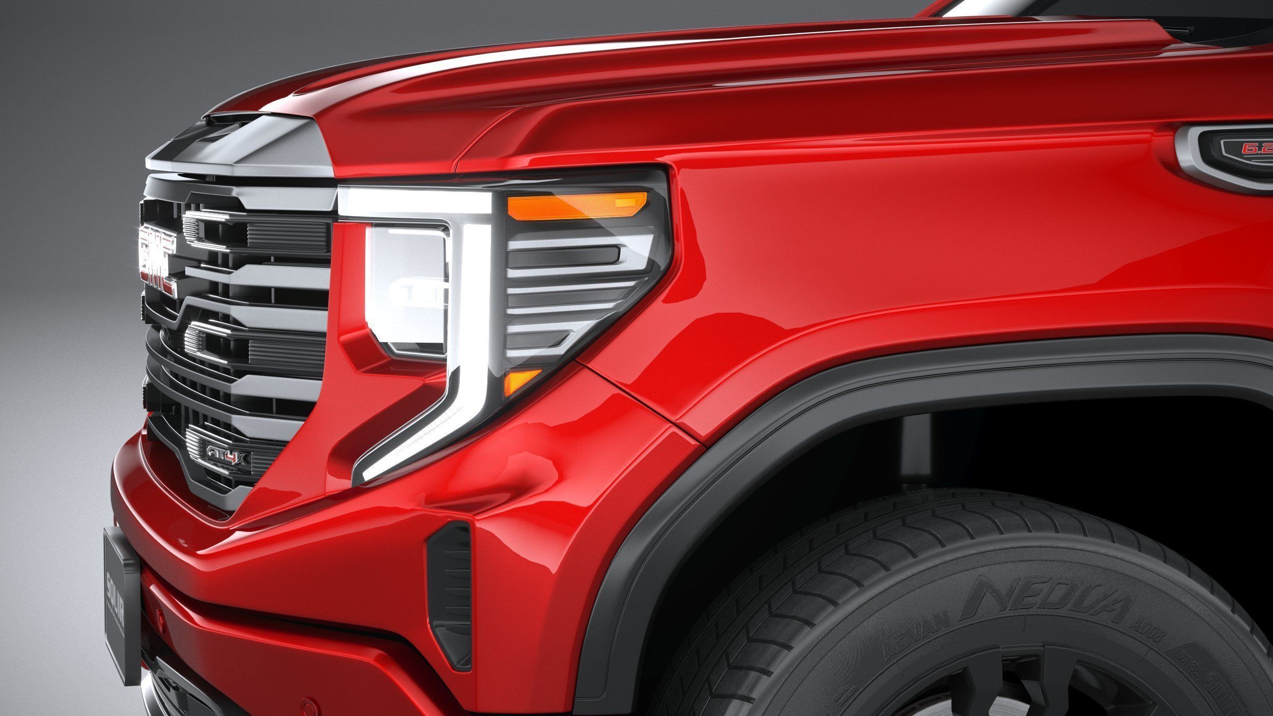 GMC Sierra AT4X 2022 3D model_3