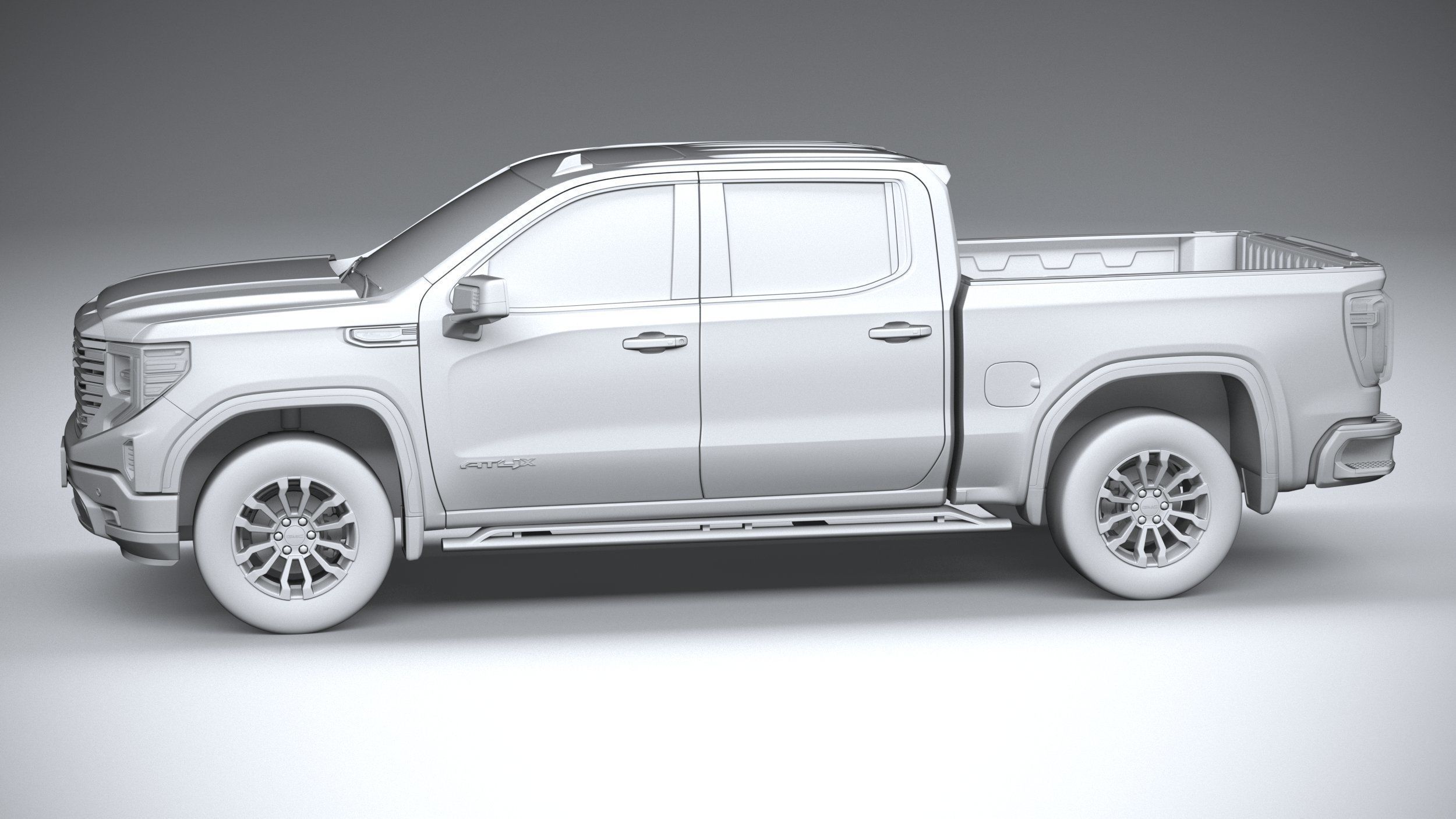 GMC Sierra AT4X 2022 3D model_22