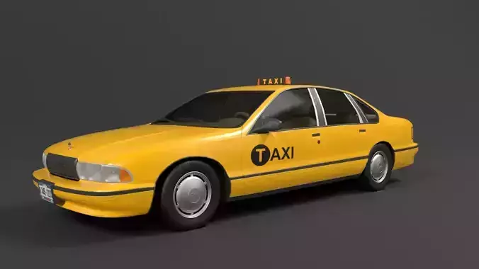 TAXI US CITY 3D model