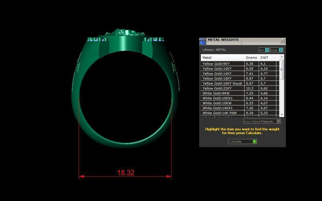virgin mary ring 3D print model_3