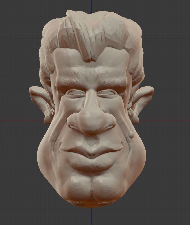 Luis Figo character  3D model_1
