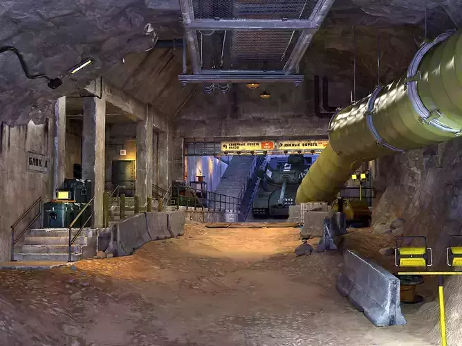 Environmental scenes of underground construction site