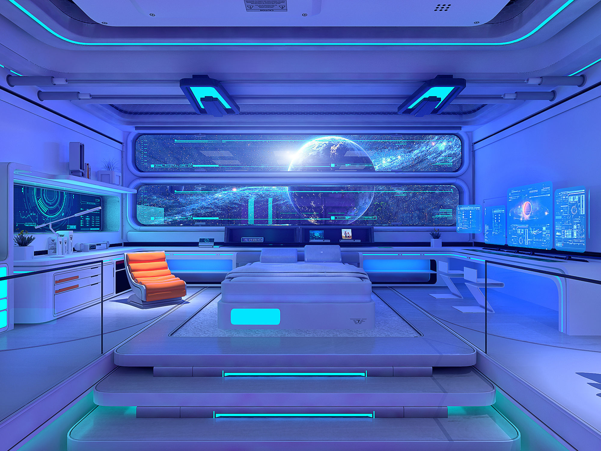 Space station 3D model_1