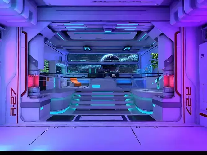 Space station 3D model