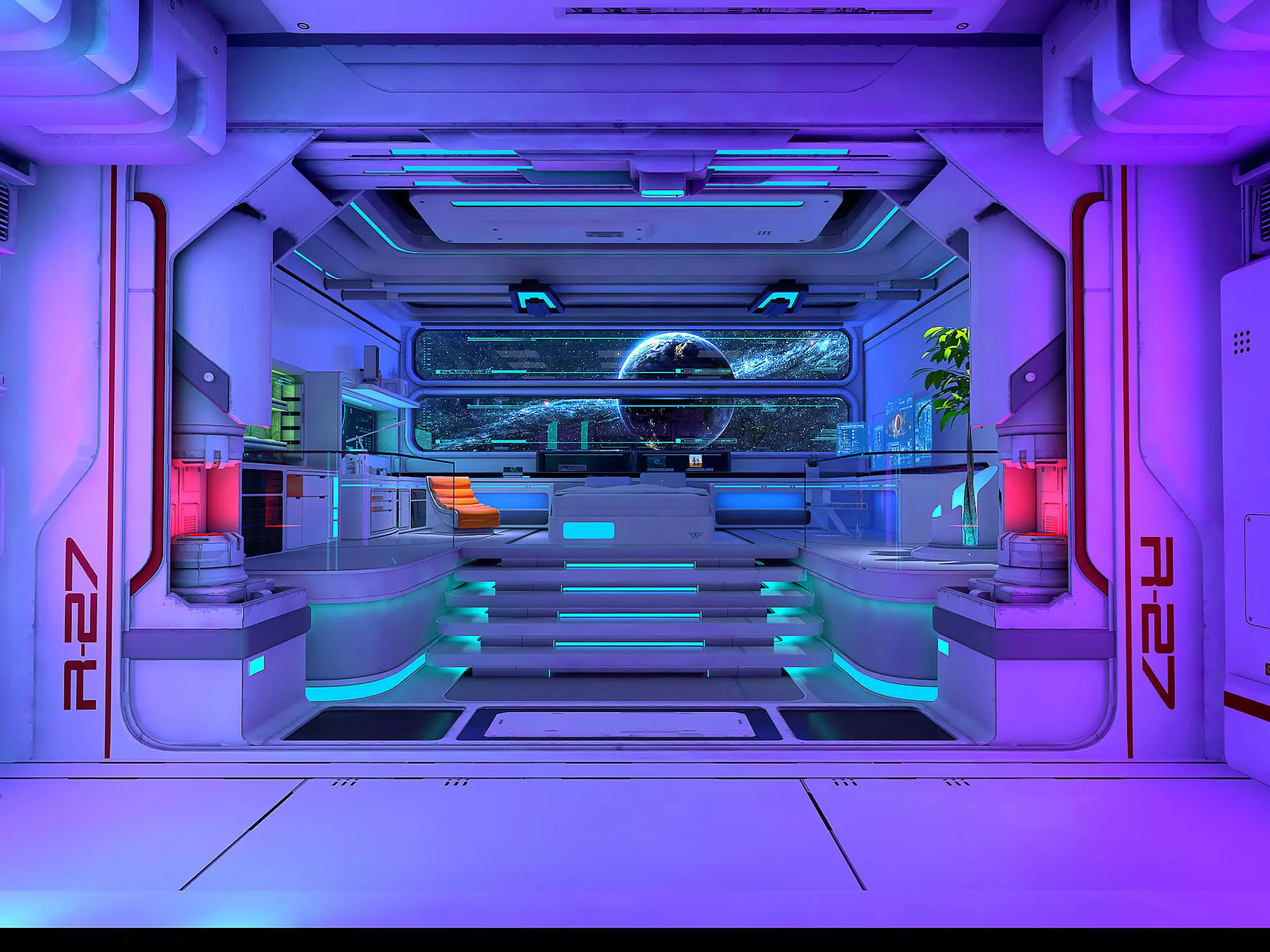 Space station 3D model_0