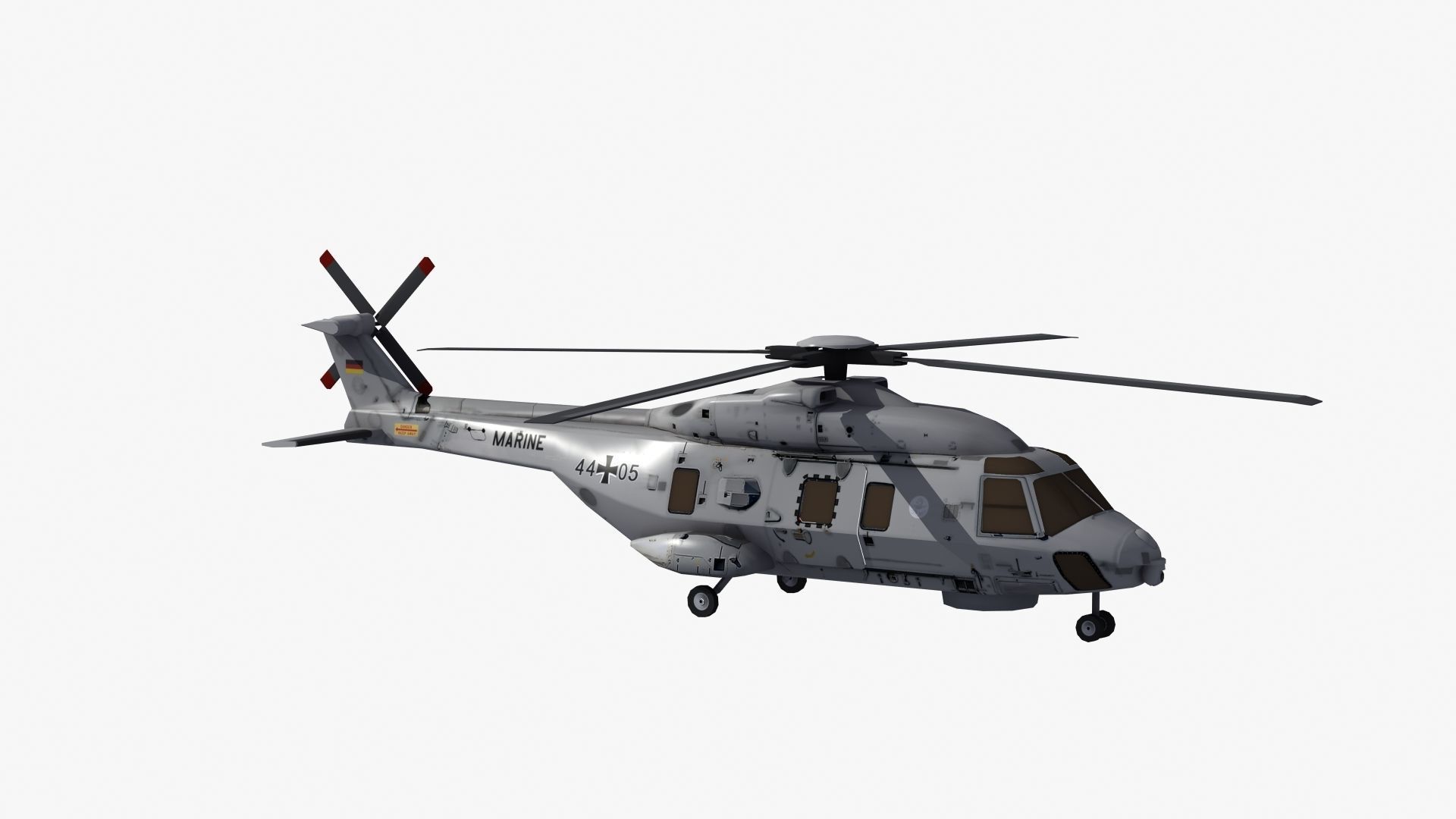 NH90 Helicopter LD1 Low-poly 3D model_28