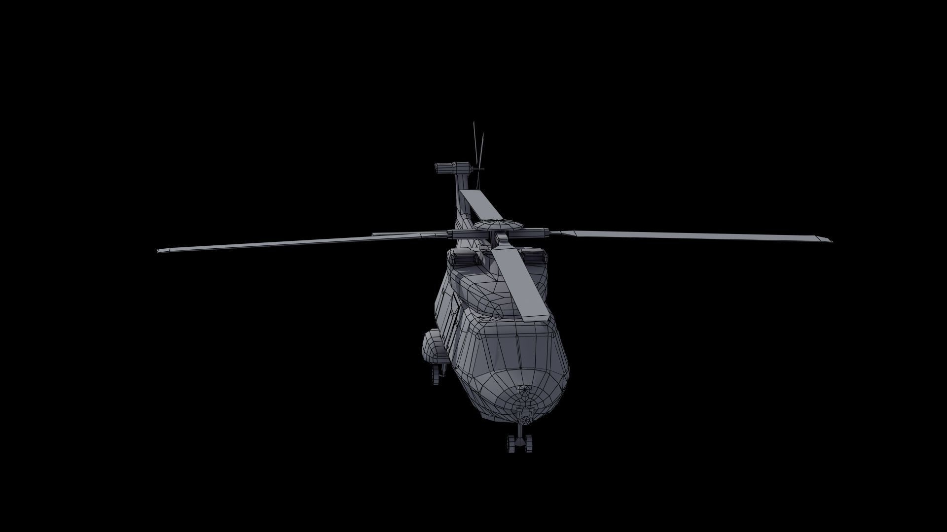 NH90 Helicopter LD1 Low-poly 3D model_53