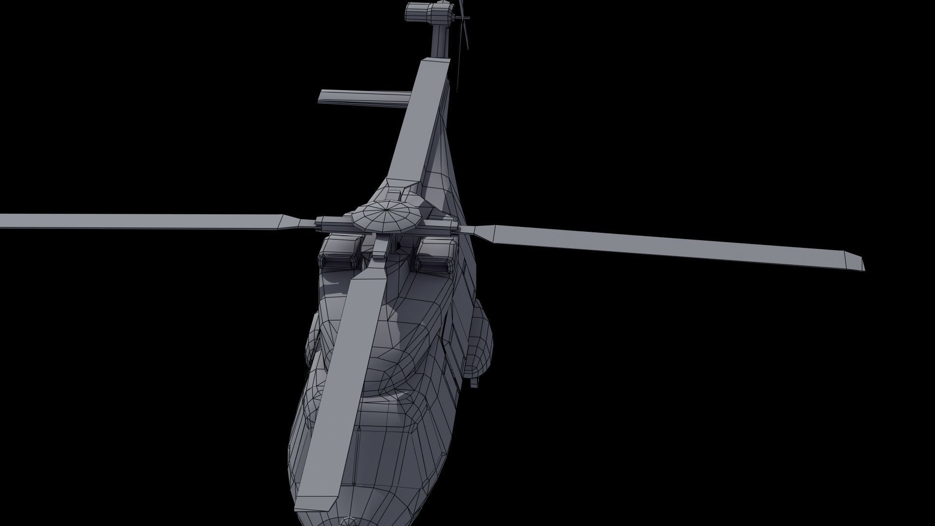 NH90 Helicopter LD1 Low-poly 3D model_41