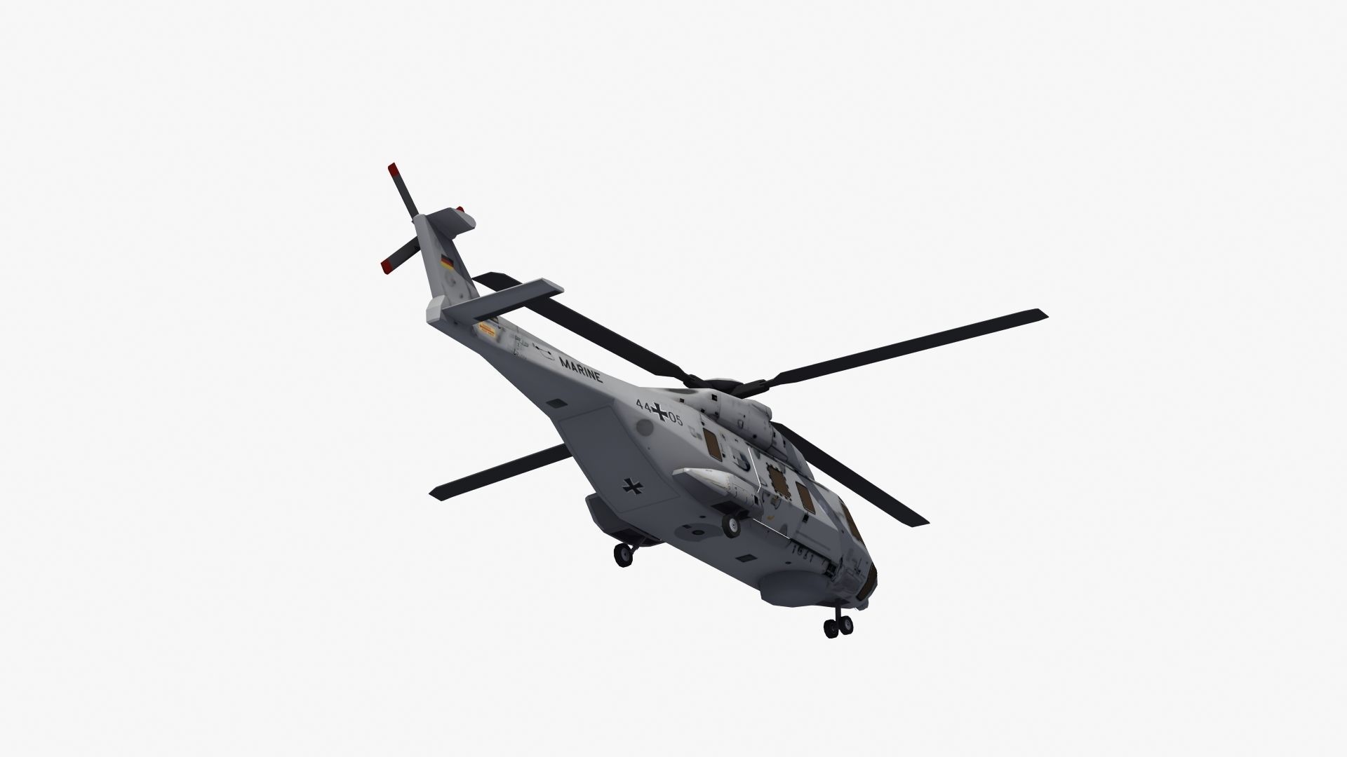 NH90 Helicopter LD1 Low-poly 3D model_26