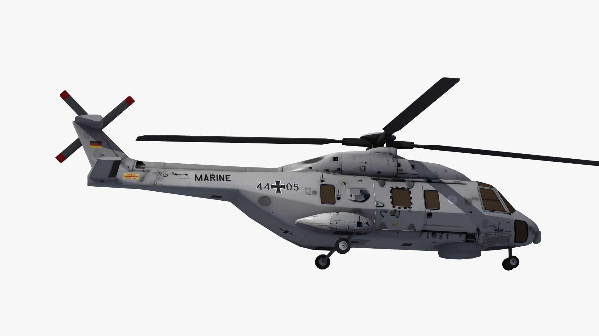 NH90 Helicopter LD1 Low-poly 3D model_27
