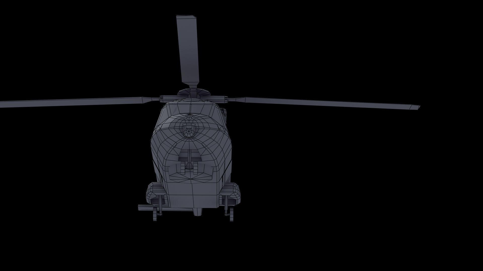 NH90 Helicopter LD1 Low-poly 3D model_56