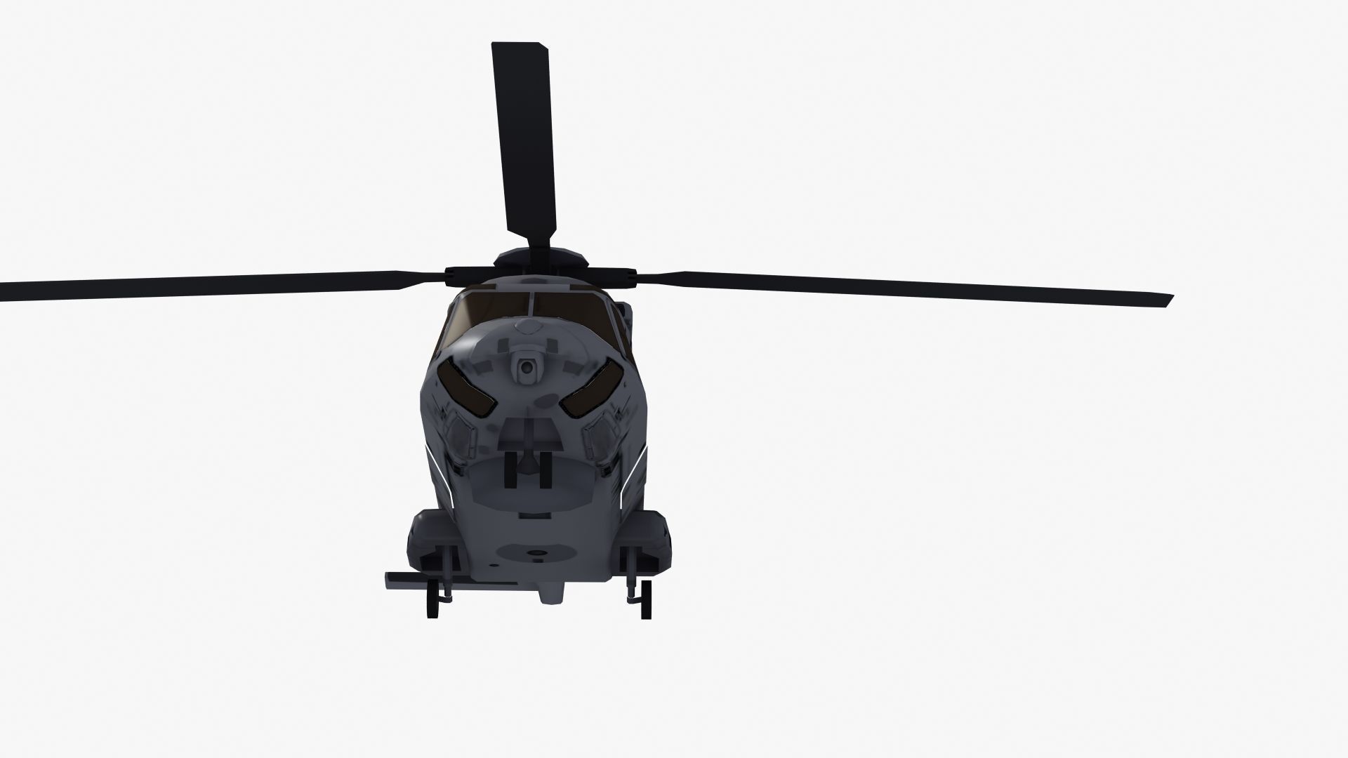 NH90 Helicopter LD1 Low-poly 3D model_36