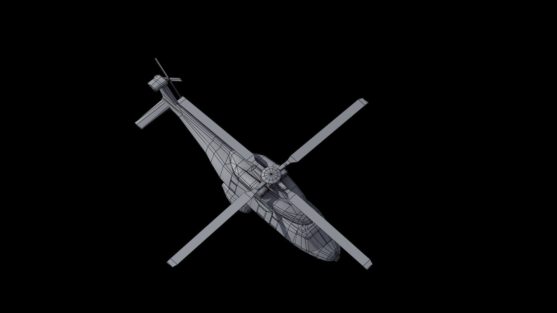 NH90 Helicopter LD1 Low-poly 3D model_59