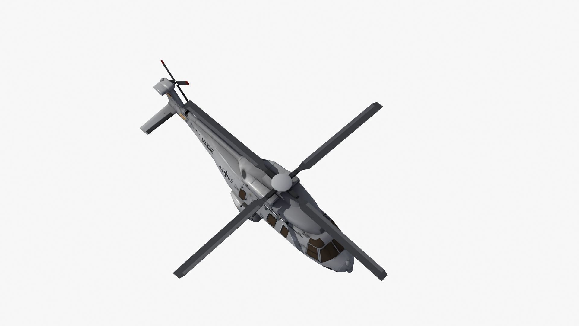 NH90 Helicopter LD1 Low-poly 3D model_39