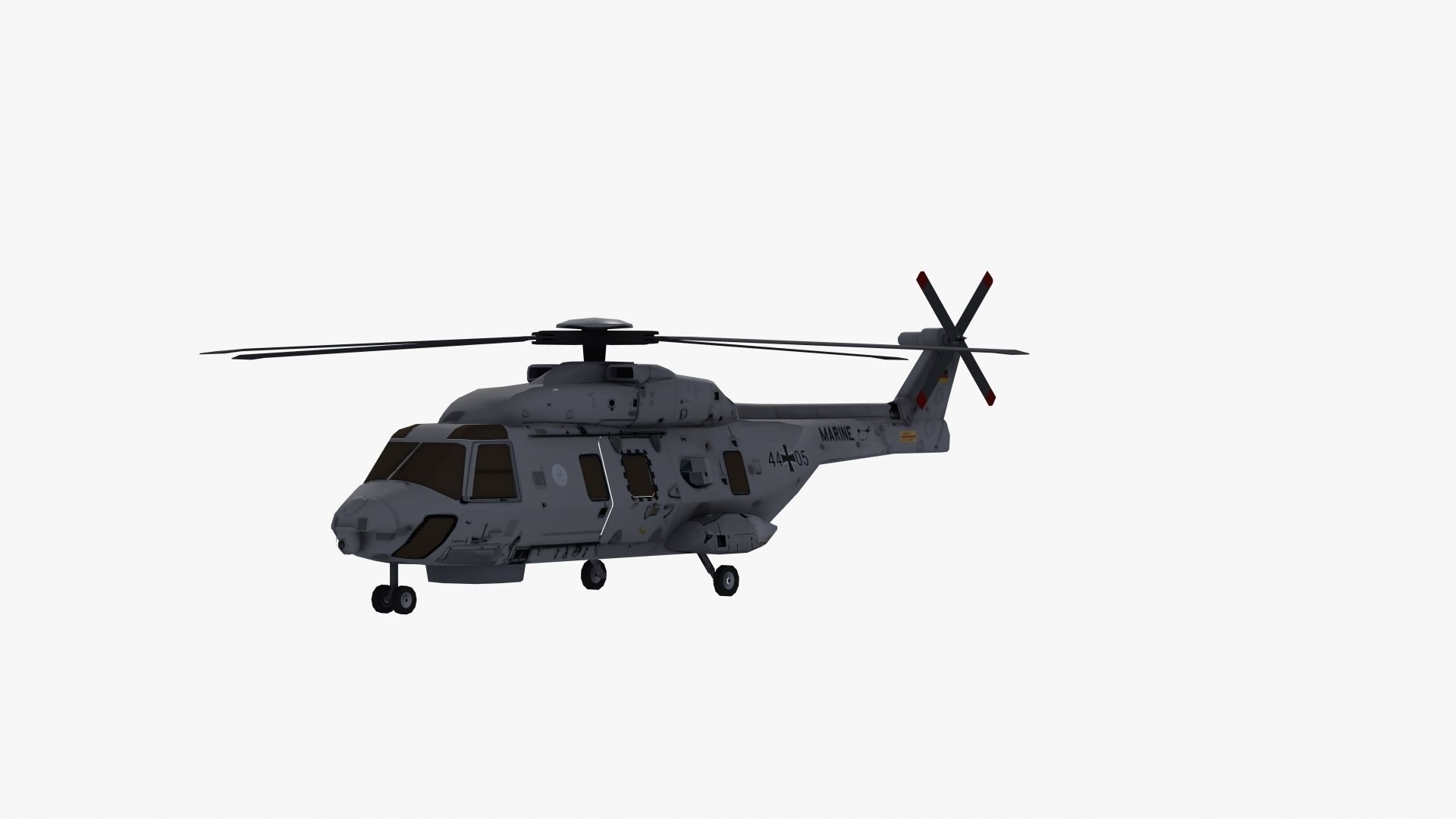 NH90 Helicopter LD1 Low-poly 3D model_31