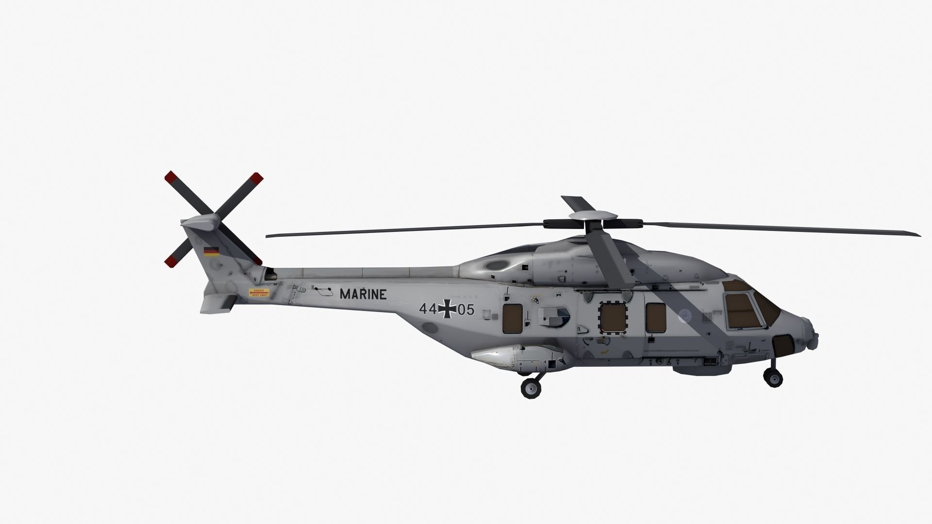 NH90 Helicopter LD1 Low-poly 3D model_29