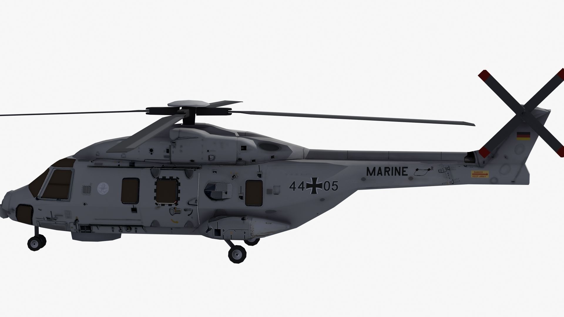 NH90 Helicopter LD1 Low-poly 3D model_23