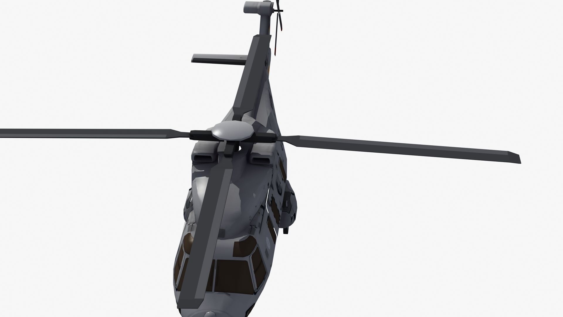 NH90 Helicopter LD1 Low-poly 3D model_21