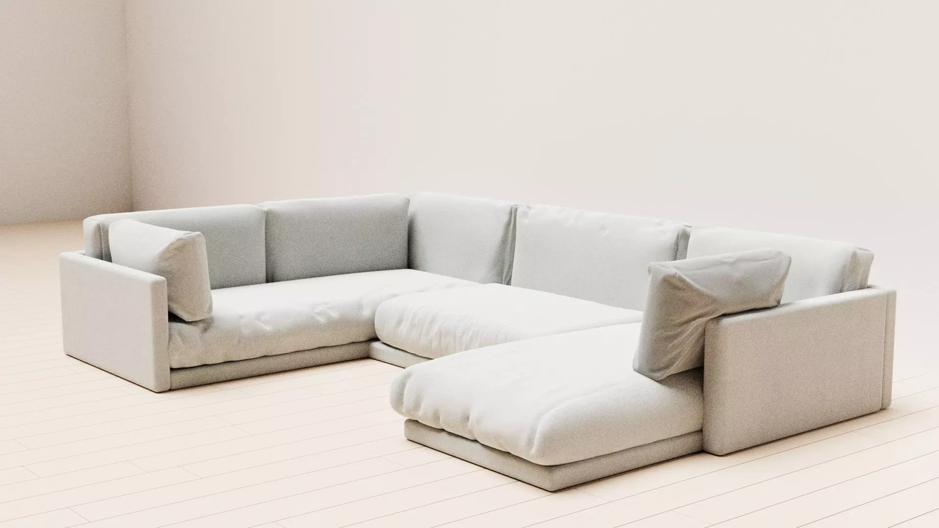 Sunday 156 Wide Large Sectional Free low-poly 3D model