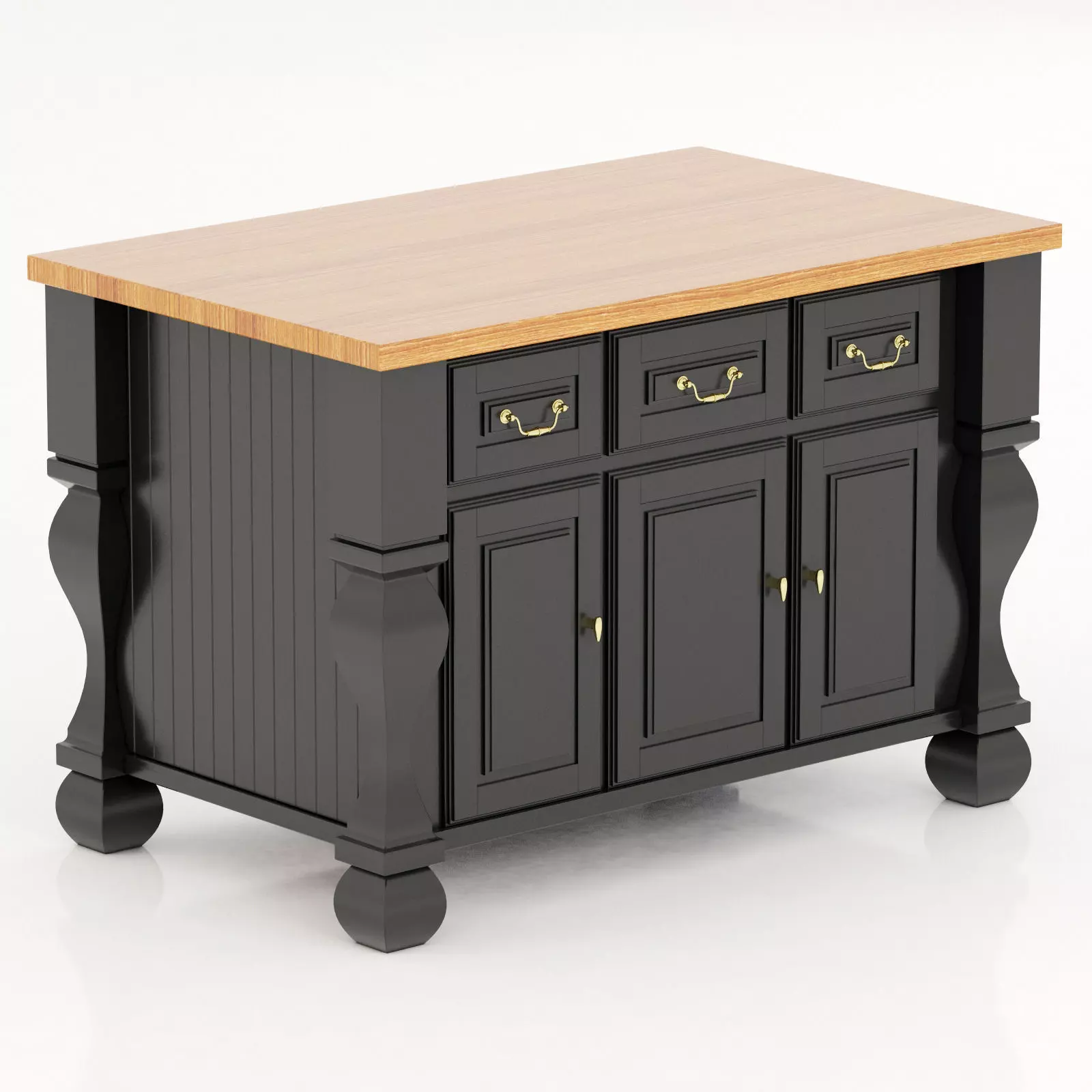 Lyn Design by Hardware Resources Tuscan kitchen island 3D model