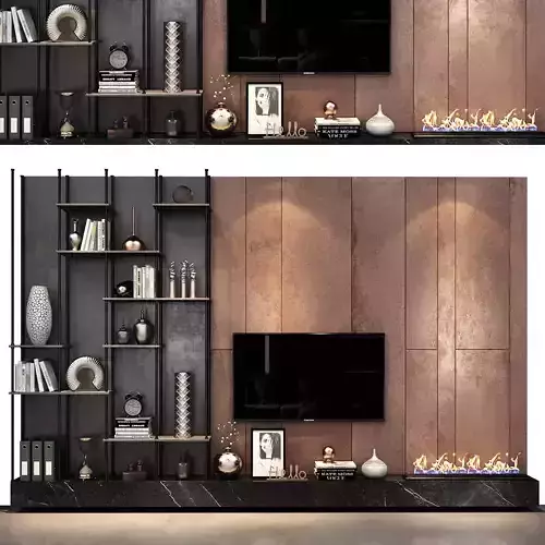 TV shelf 0500 3D model