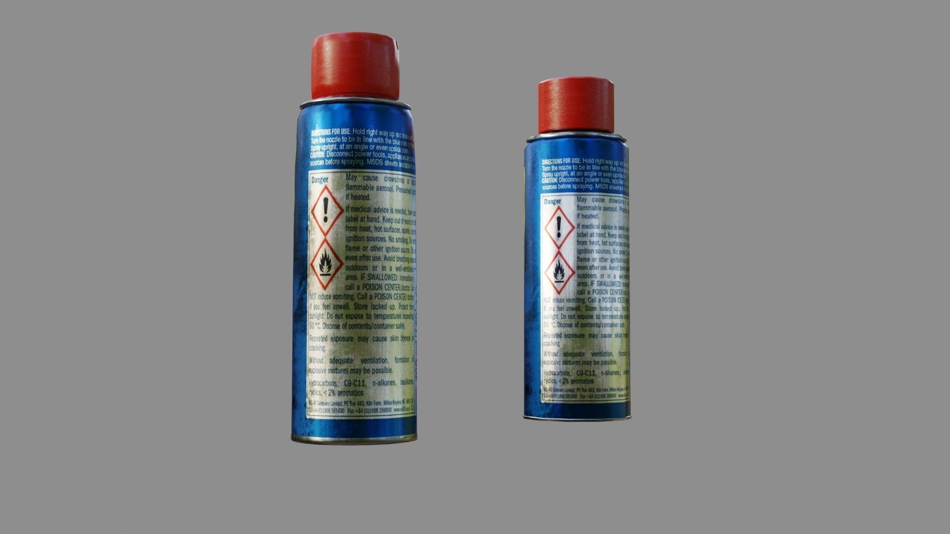 Lubricant Spray - Low and High poly Low-poly 3D model_6