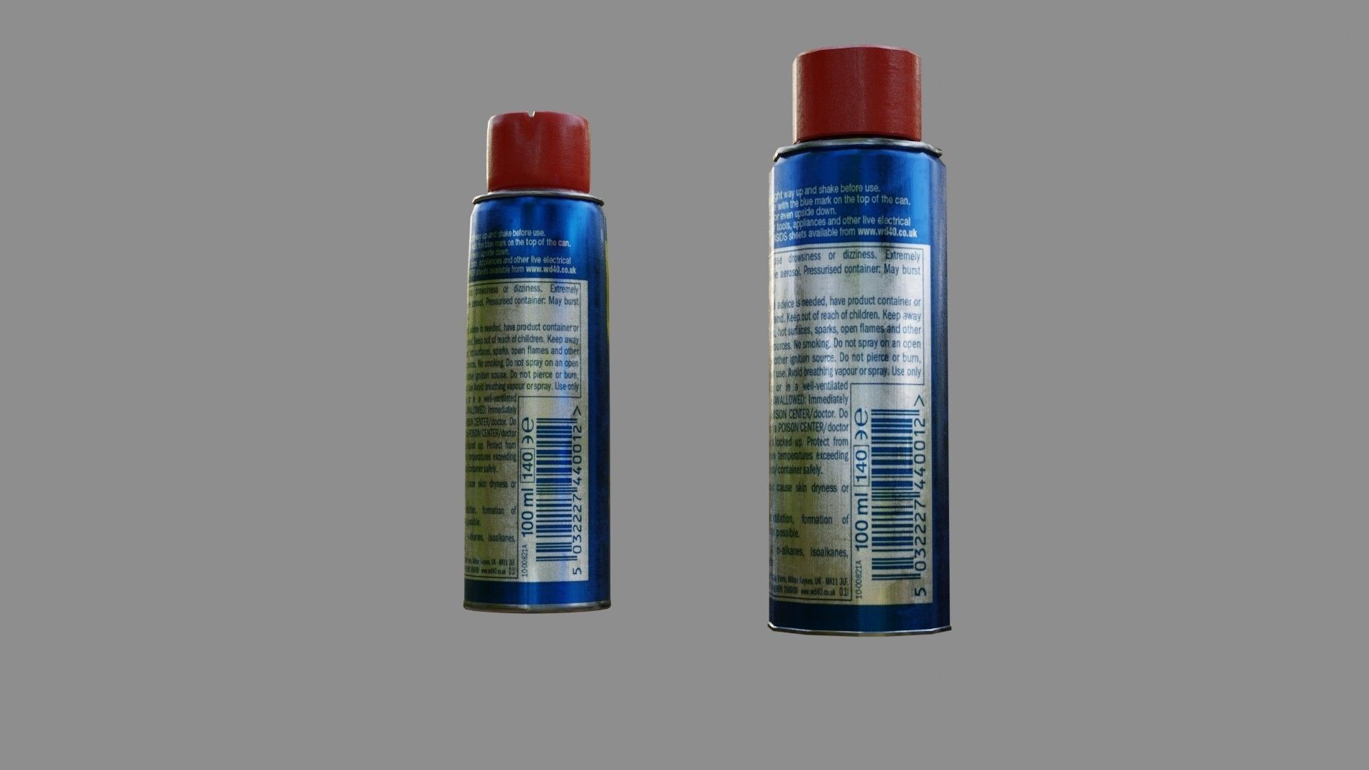 Lubricant Spray - Low and High poly Low-poly 3D model_8