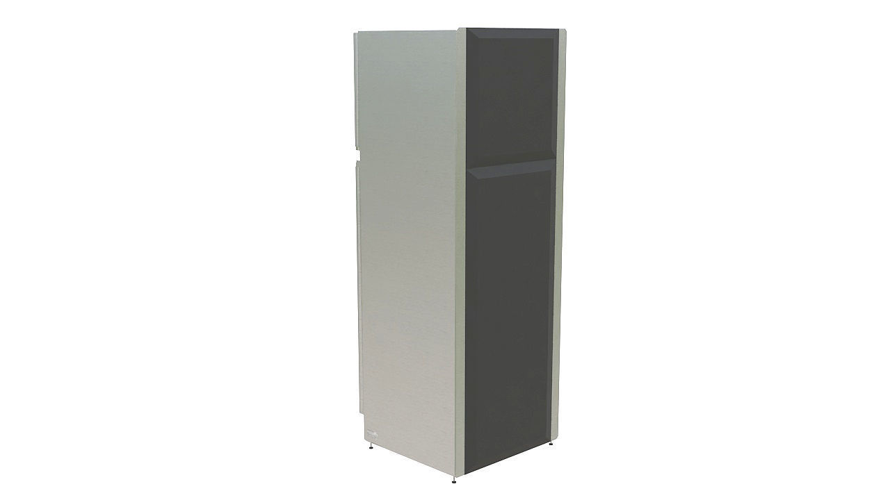 mini fridge with freezer 3D model_4