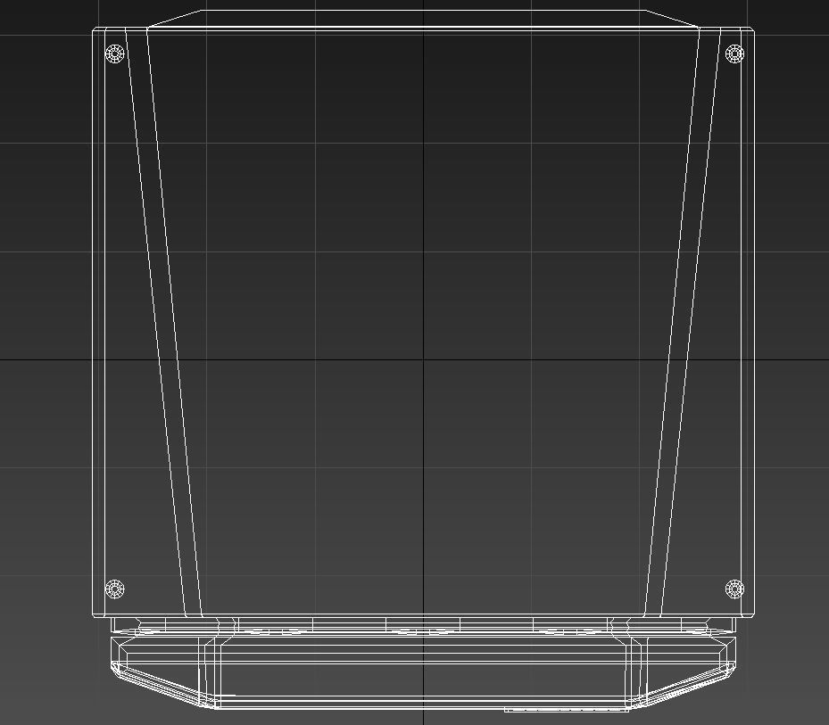 mini fridge with freezer 3D model_11