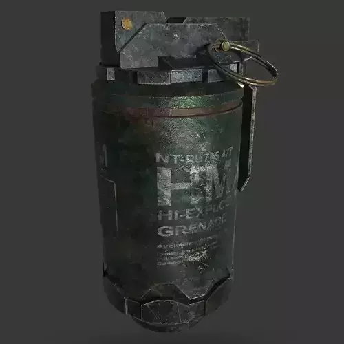 Photorealistic Military Smoke Grenade