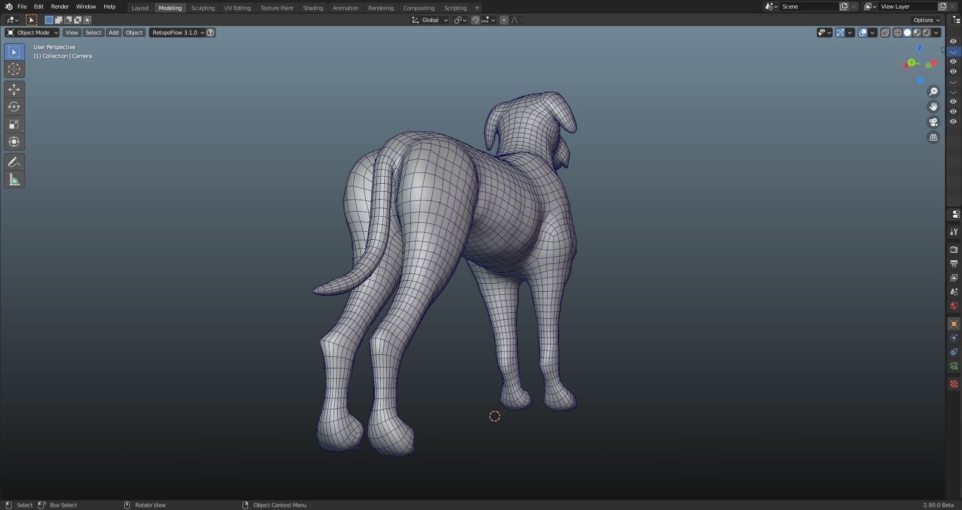 GREAT DANE Low-poly 3D model_20