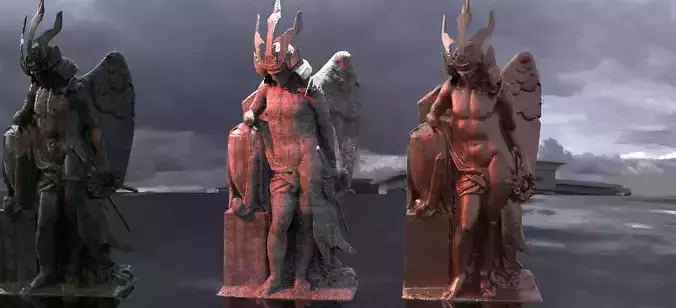 Undead Ronin Samurai Statue