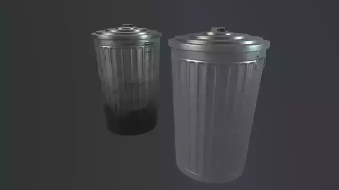 RecycleBin lowpoly trash cans Low-poly 3D model RecycleBin lowpoly trash cans Low-poly 3D model