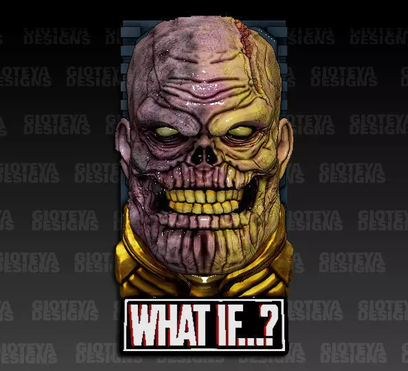 WHAT IF Thanos Zombie Magnet 3D model