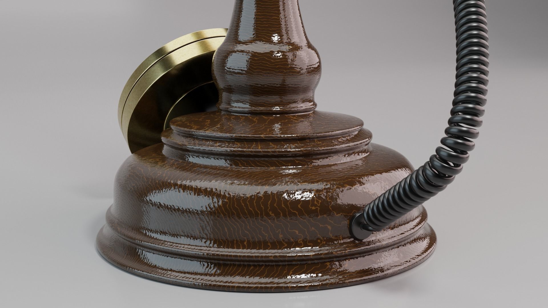 Old antique phone 3D model_9