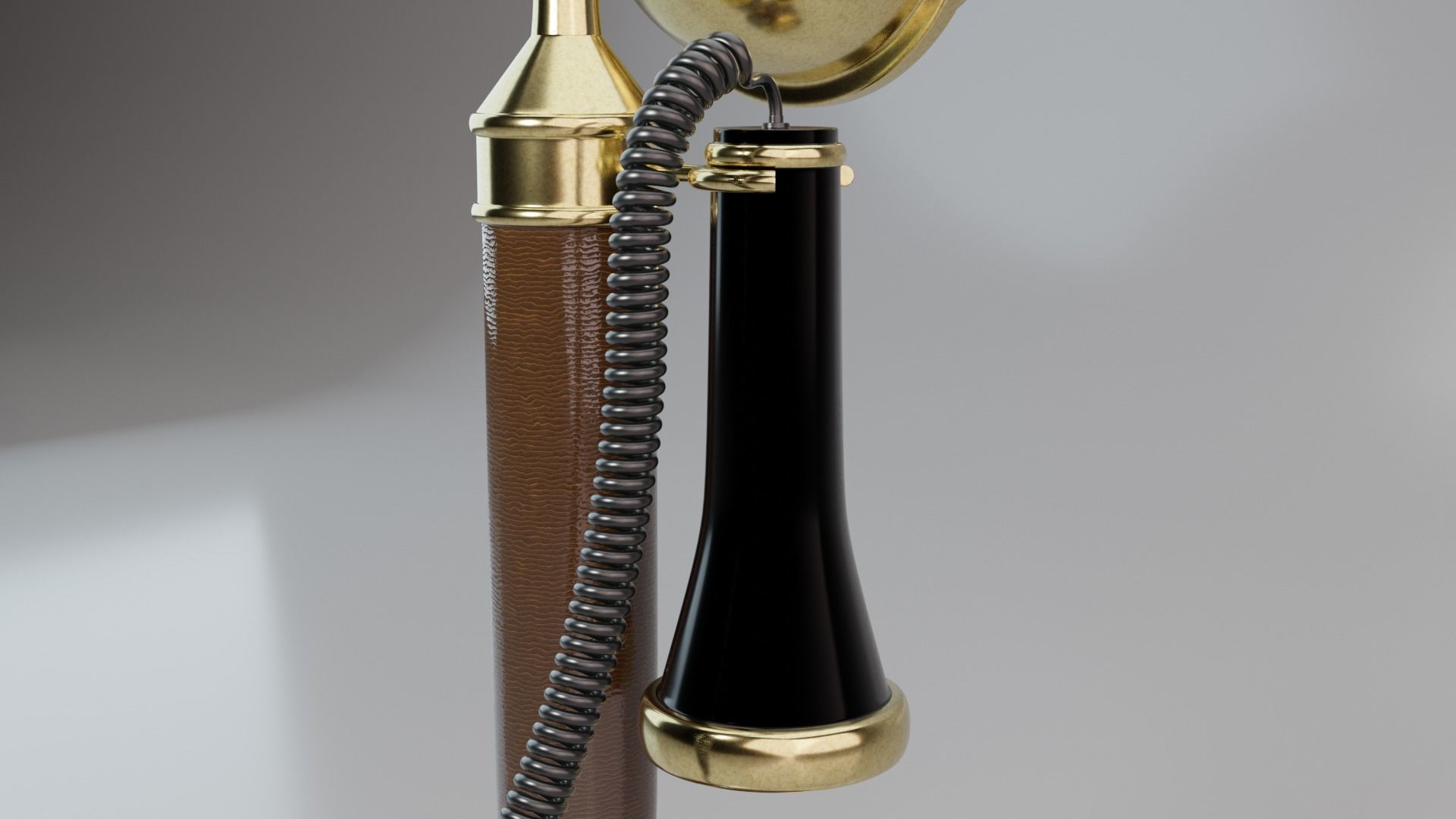 Old antique phone 3D model_10