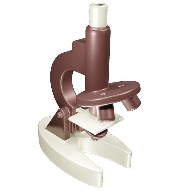 Kids Microscope Toy Low-poly 3D model_1