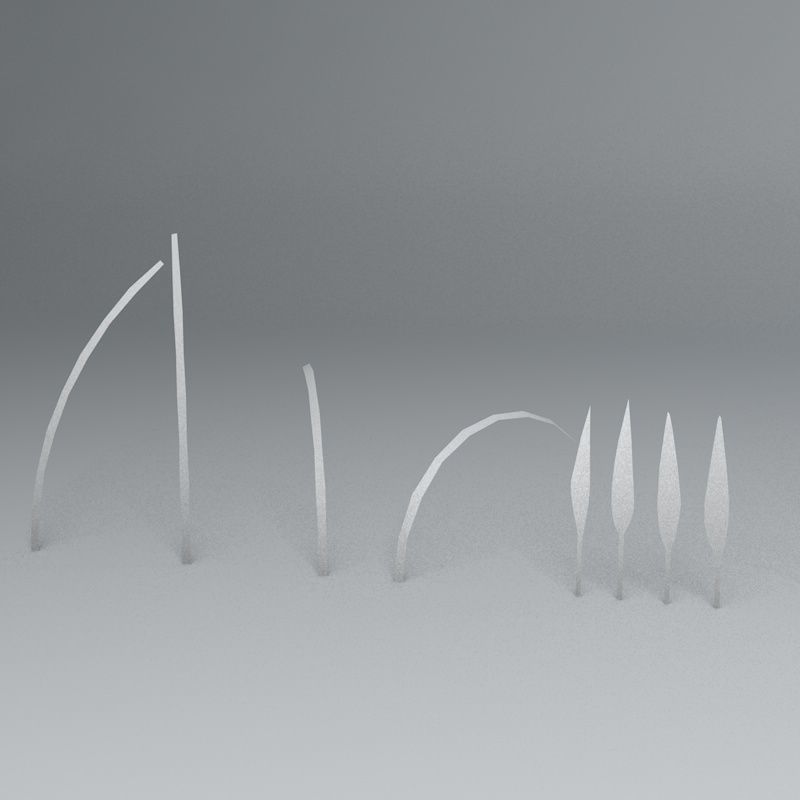 Bamboo Low-poly 3D model_24