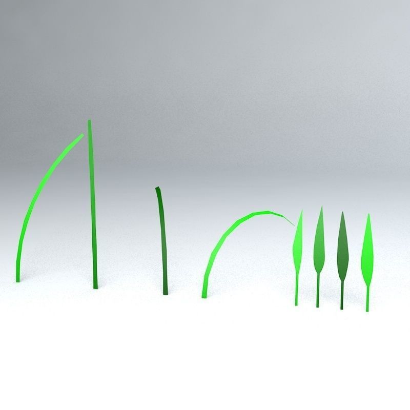 Bamboo Low-poly 3D model_23