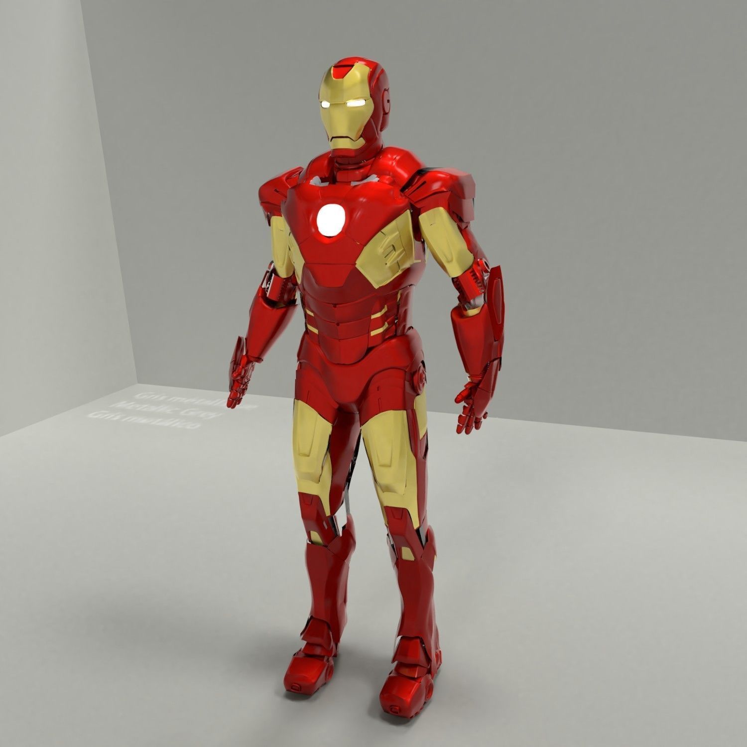 iron man 3D model_2