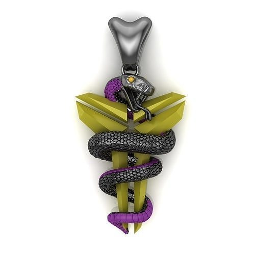 Black mamba Logo Kobe Bryant  3D print model