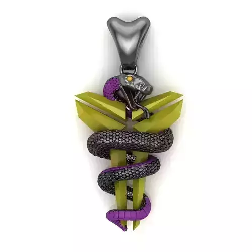 Black mamba Logo Kobe Bryant  3D print model