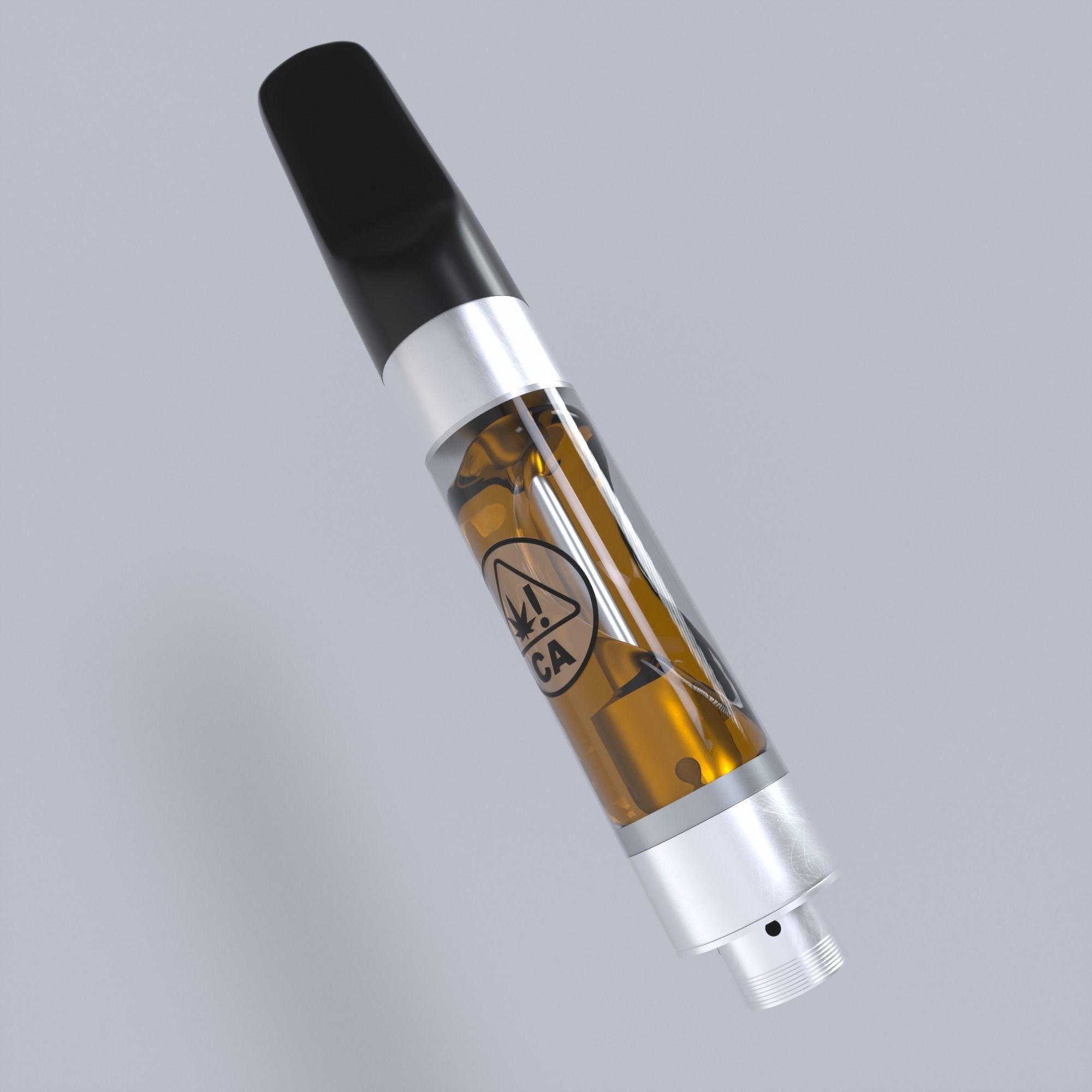 Vape Cartridge Oil and Pen Battery COMBO THC CBD Vaporizer Cart Low-poly 3D model_7