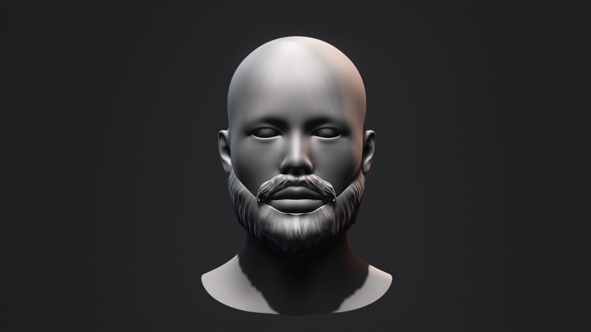 Hair - Low Poly Hairstyle Kitbashes 3D Model Collection_15