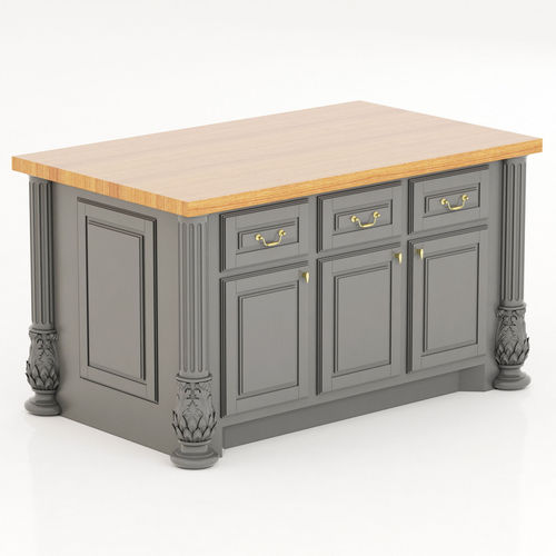 Lyn Design by Hardware Resources Milanese kitchen island 3D model