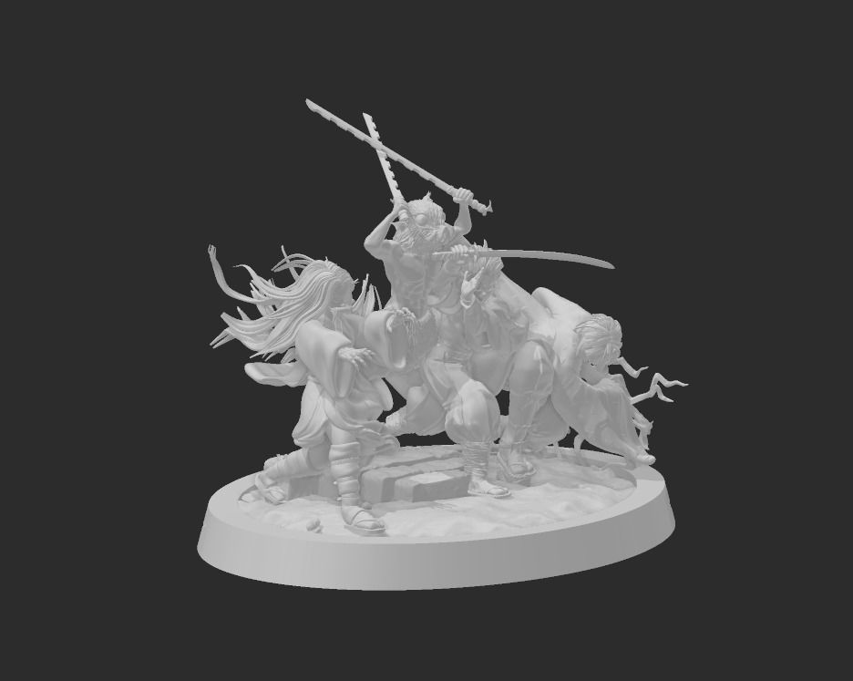 Figurine Demon Slayer-Kimetsu no Yaiba 3D print model_2
